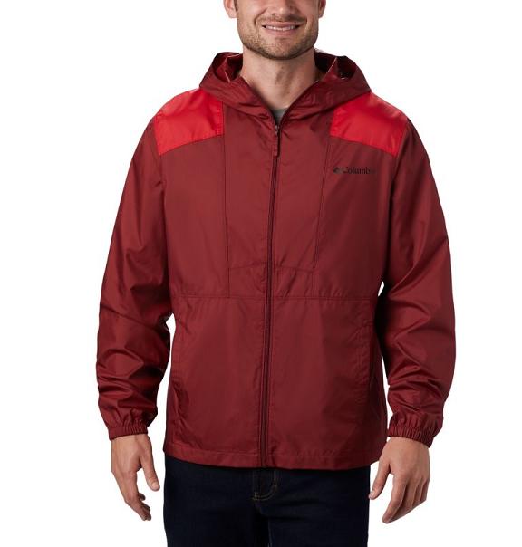 Columbia Flashback Windbreaker Red For Men's NZ90187 New Zealand